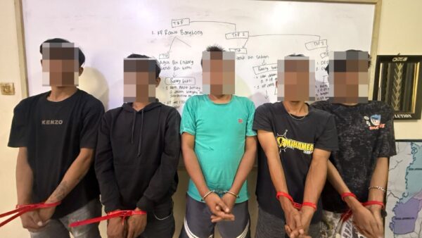 Polsek Serang Baru Amankan Lima Orang Terkait Dugaan Penyalahgunaan Narkotika